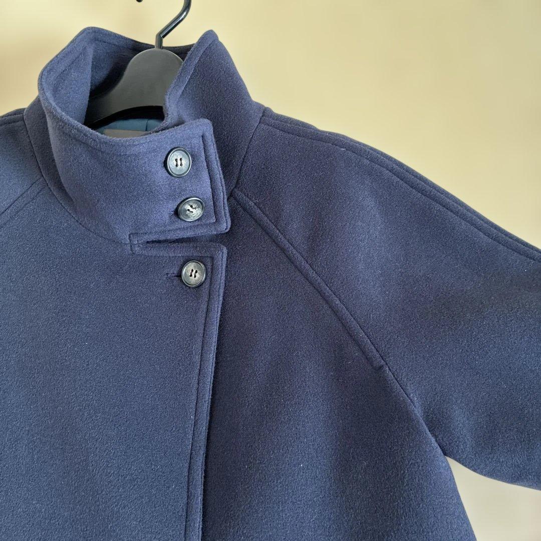 美品　QUARÉE クオリー　ダークネイビー ピーコート