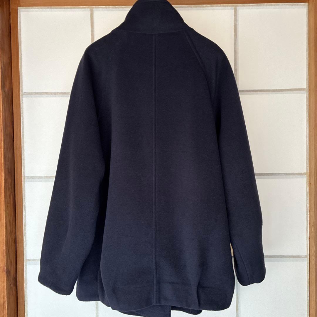 美品　QUARÉE クオリー　ダークネイビー ピーコート