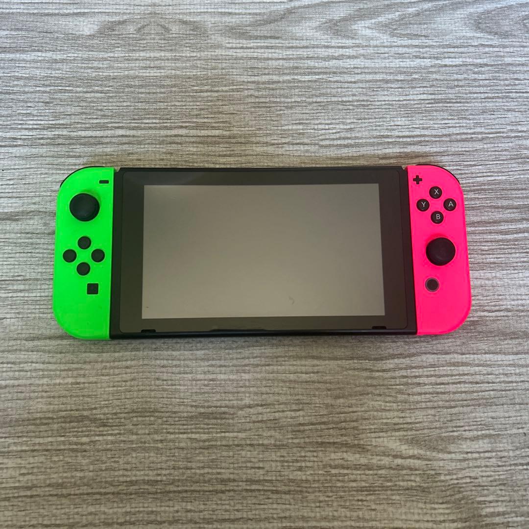 Nintendo Switch 本体 グリーン/ピンク 充電器付き