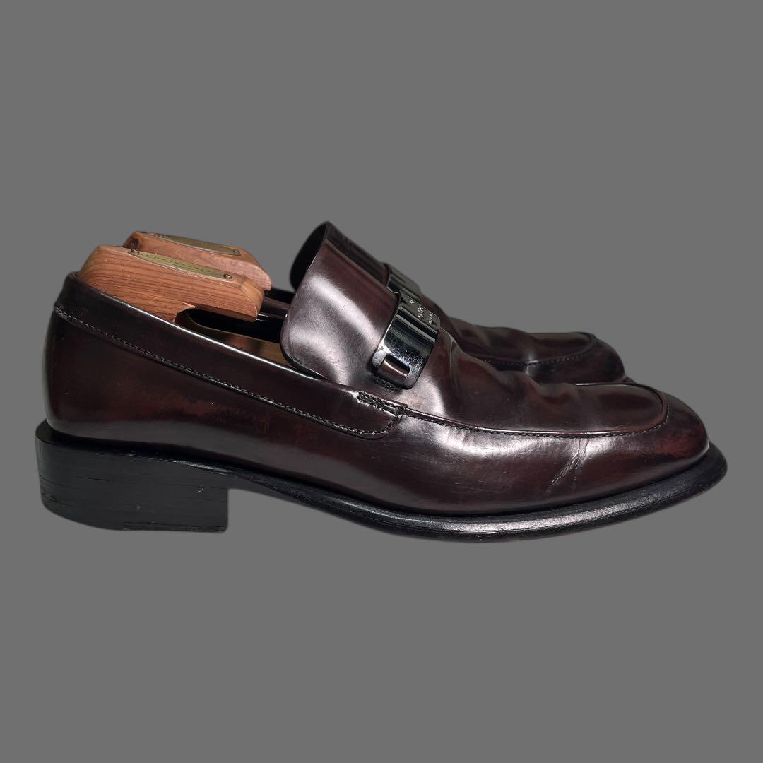 その他 GUCCI l plate Square toe loafer