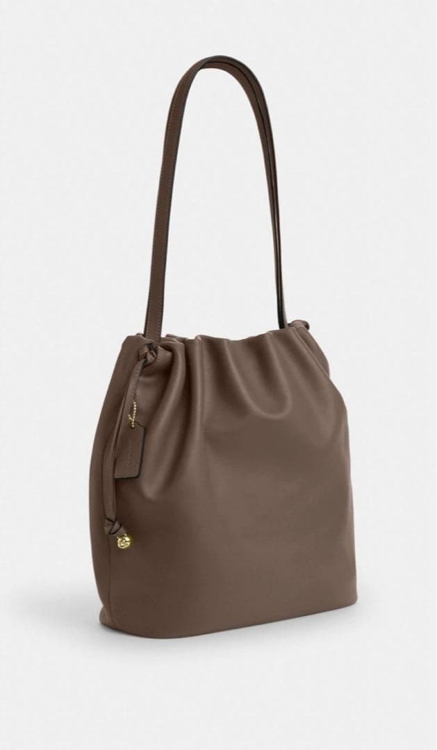 COACH ブラウン ドローストリングトートバッグ