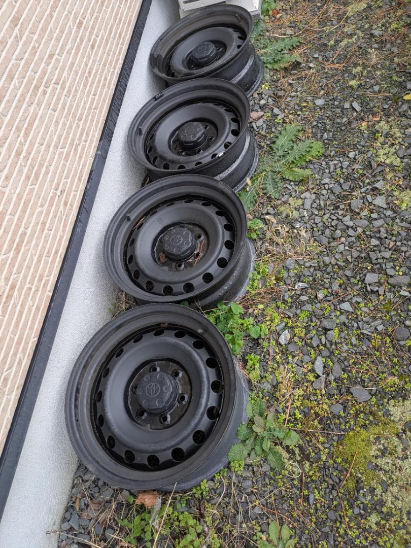 17インチ スチールホイール 4本セット ブラック　深リム