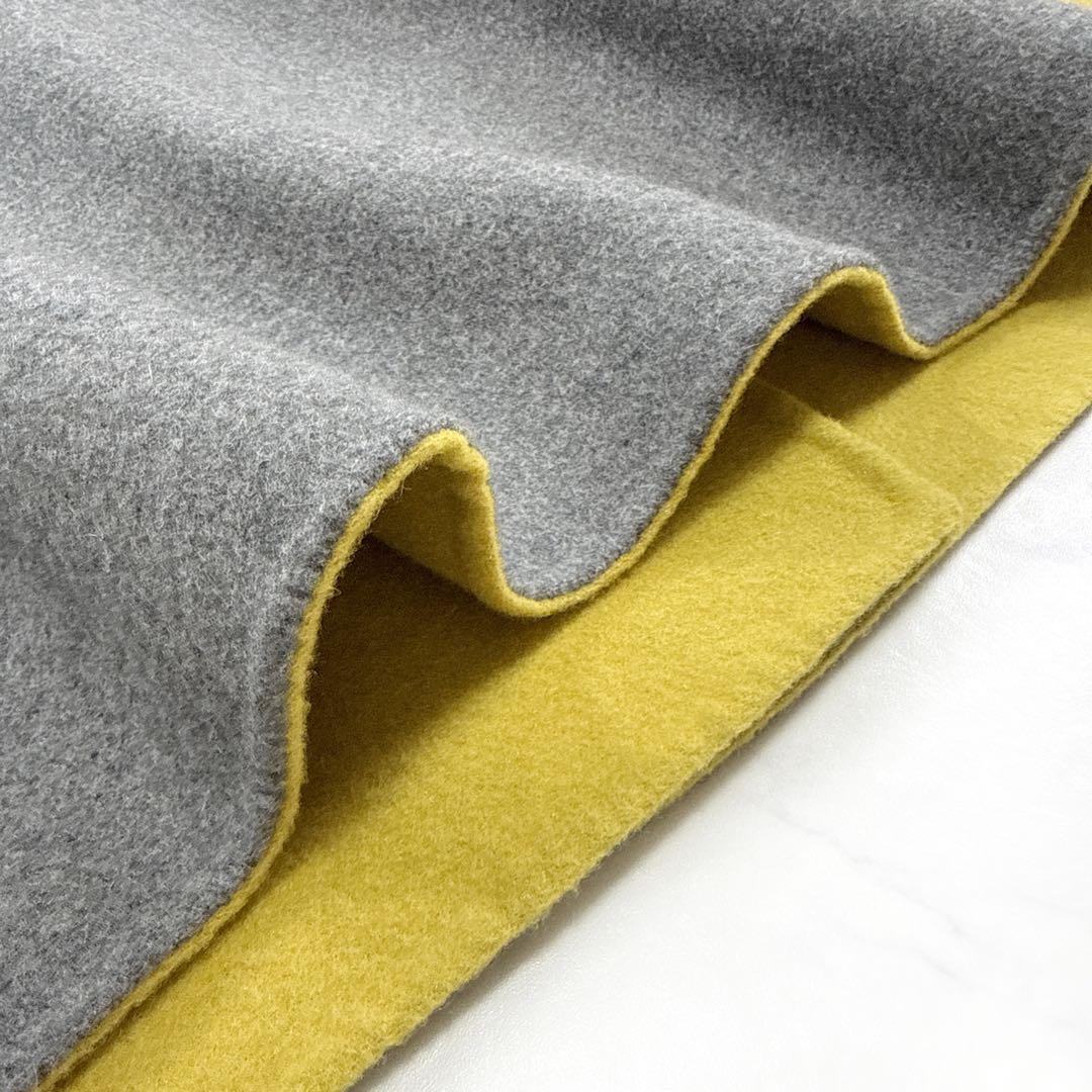 ADORE アドーア リバーシブル コート カシミヤ ダブルフェイス ノーカラー