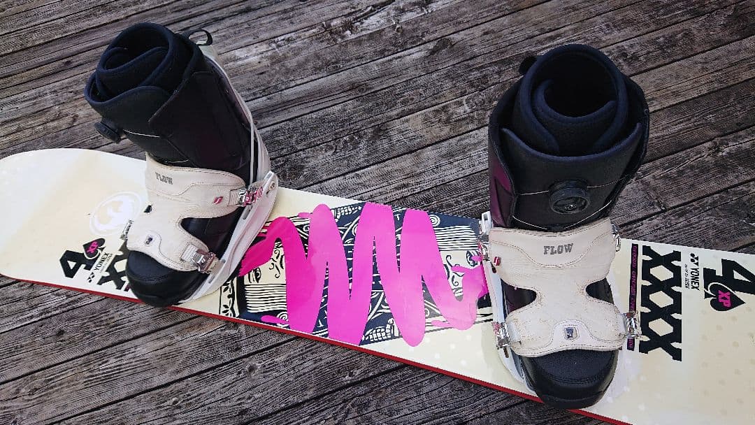 スノーボード3点セット ヨネックス YONEX 4XP 155 FLOW 275