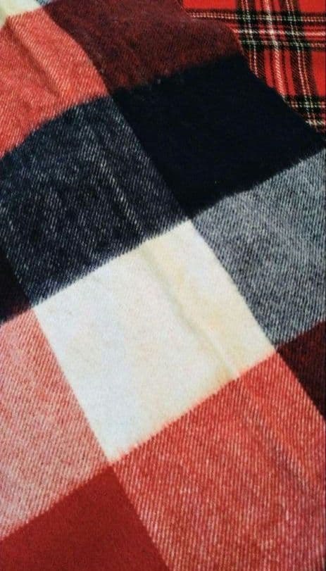 【NOLLEY'S】カシミヤ100% トリコロールチェック柄マフラー