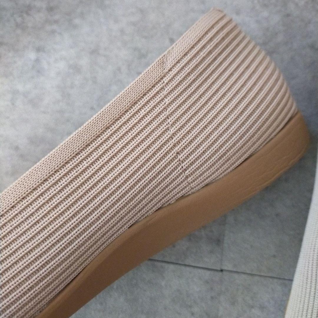 ビバイア VIVAIA フラットシューズ スクエアトゥ Vカット 【36.5】