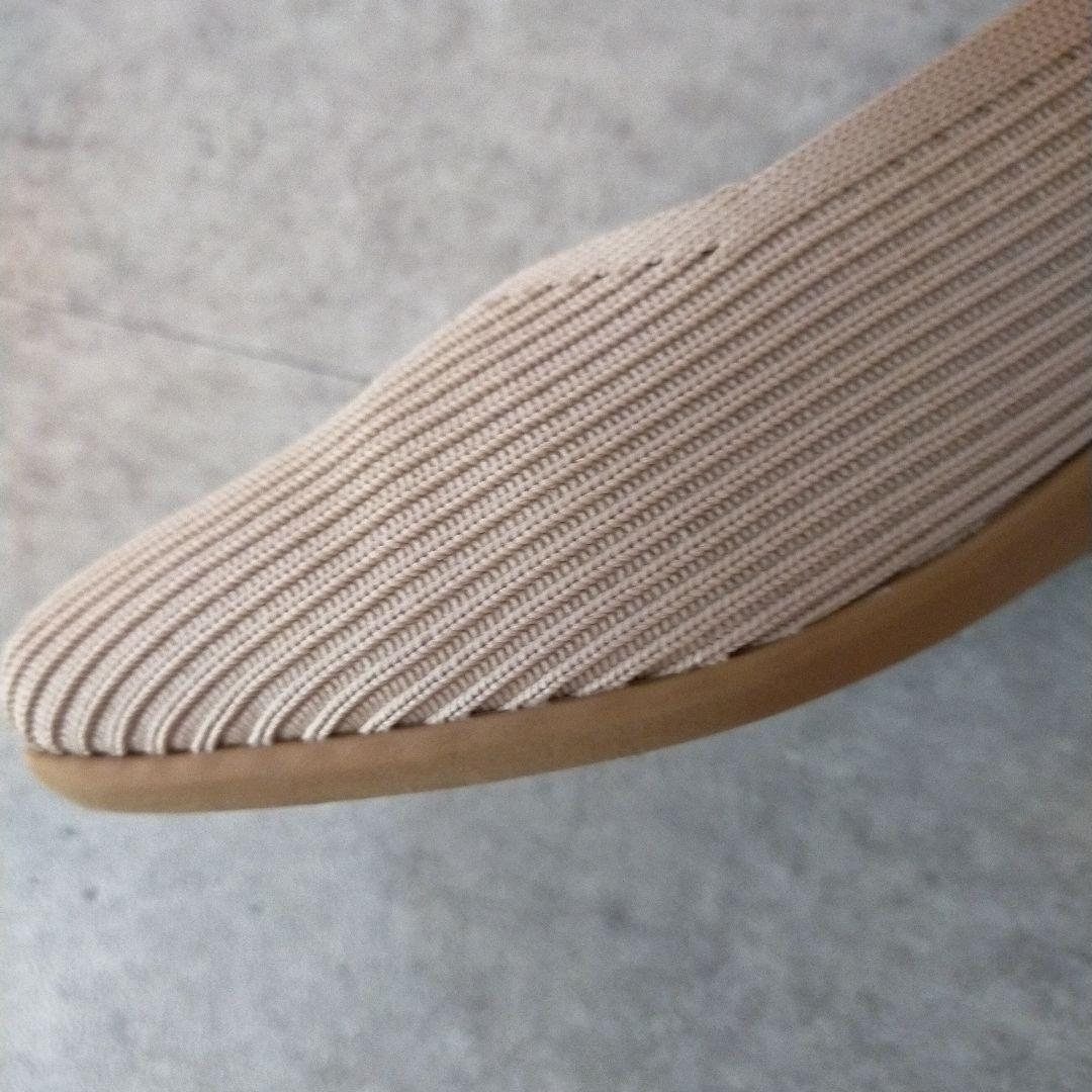 ビバイア VIVAIA フラットシューズ スクエアトゥ Vカット 【36.5】