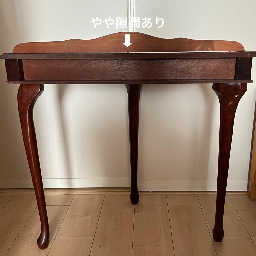 u*e様 コンソールテーブル　引き出し付き　猫脚　ハーフムーン　半円　花台　アン