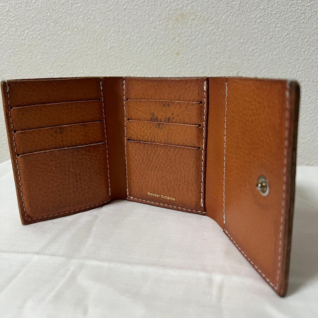 Hender scheme trifold wallet 三つ折り財布 ブラウン