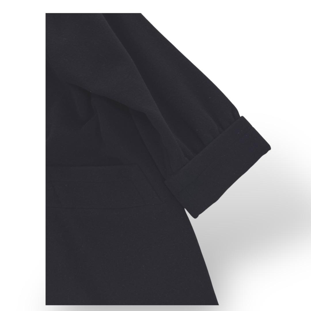 美品　YSL イヴサンローラン　コート　1ボタン　黒　ブラック　ウール