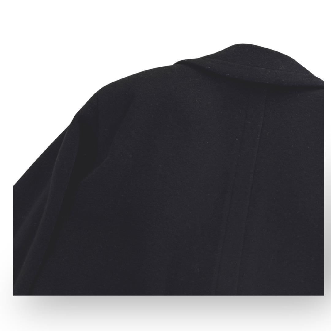 美品　YSL イヴサンローラン　コート　1ボタン　黒　ブラック　ウール