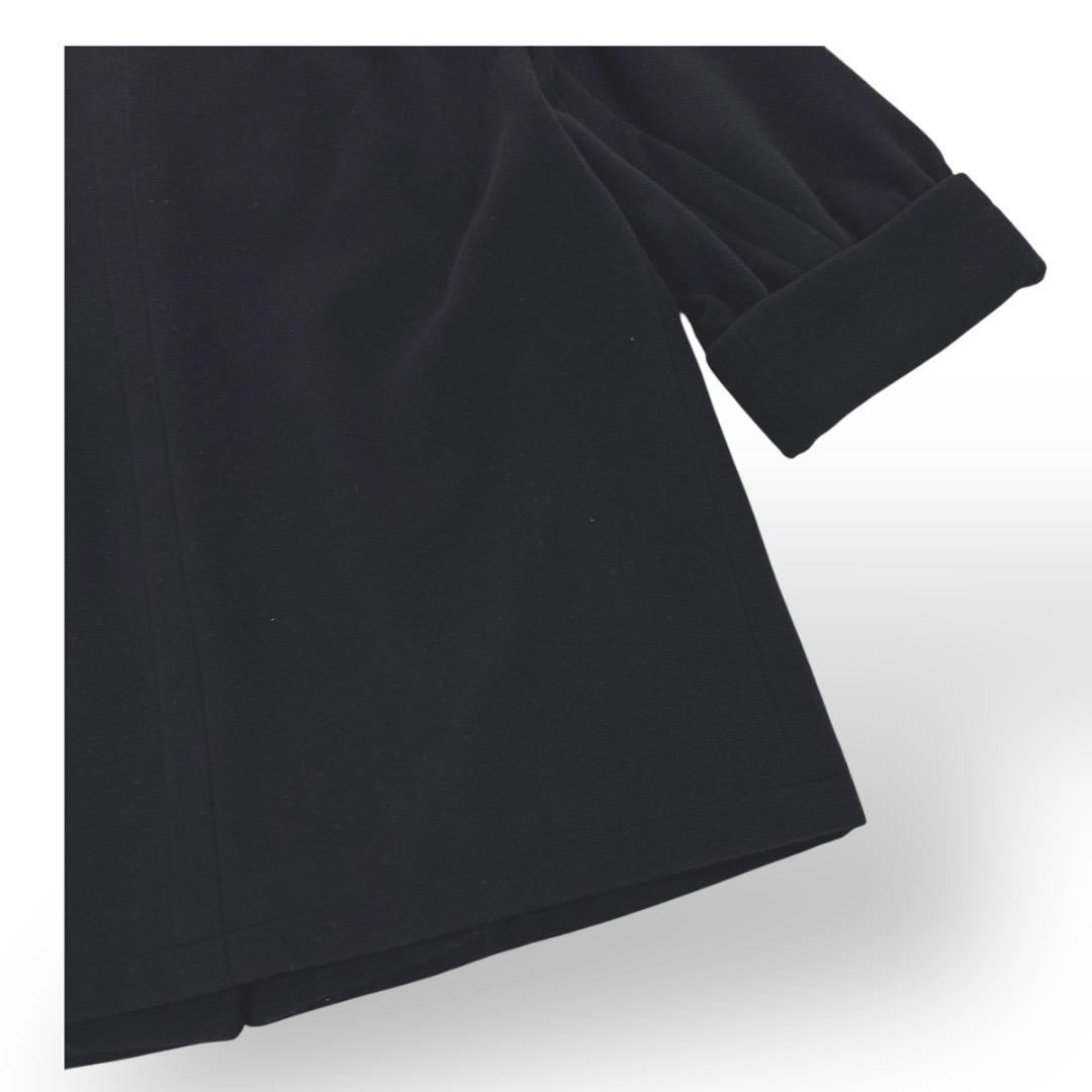 美品　YSL イヴサンローラン　コート　1ボタン　黒　ブラック　ウール