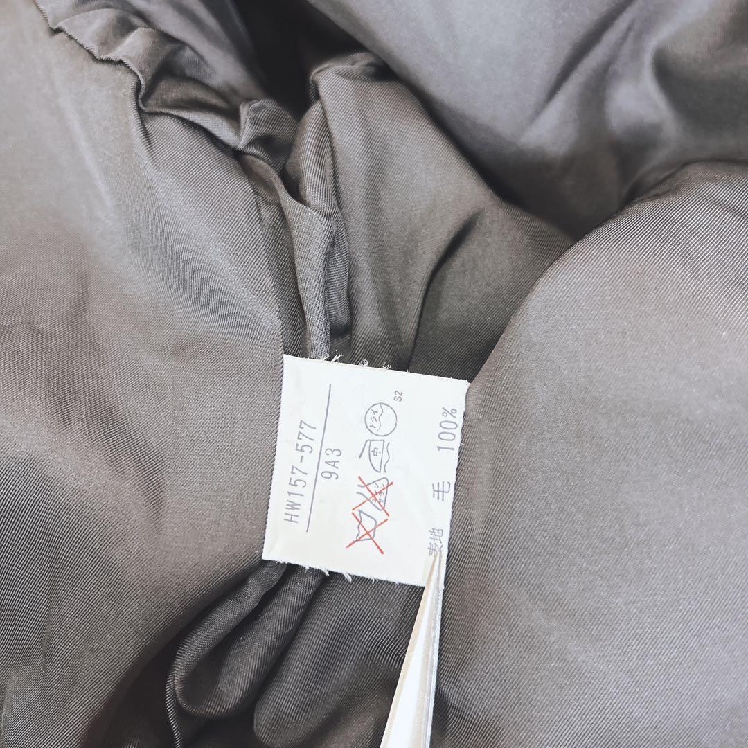 美品　YSL イヴサンローラン　コート　1ボタン　黒　ブラック　ウール