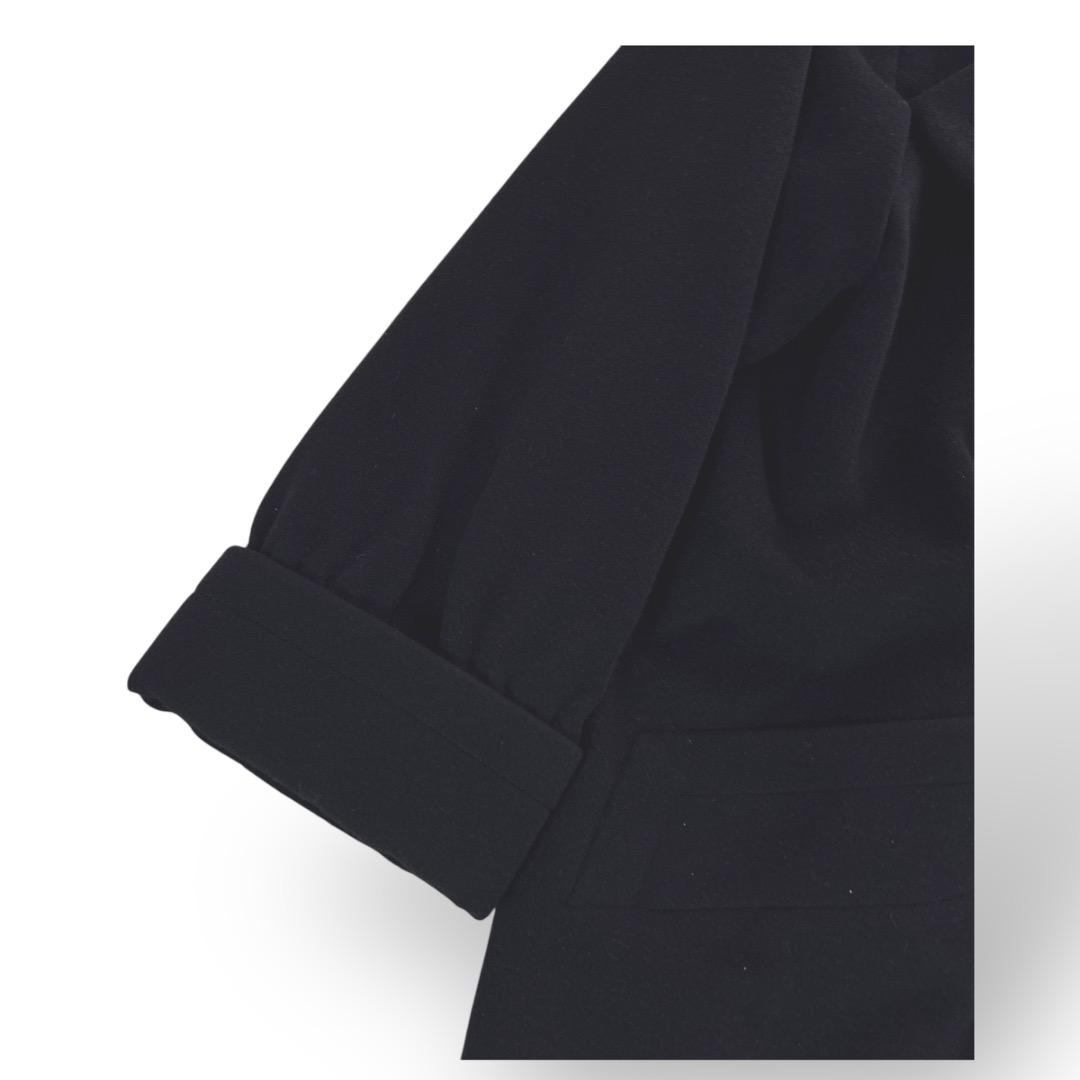 美品　YSL イヴサンローラン　コート　1ボタン　黒　ブラック　ウール