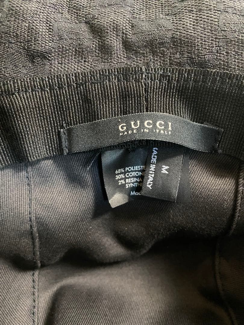 【最終値下げ！】【レア！ヴィンテージ】GUCCI ハット モノグラム 黒