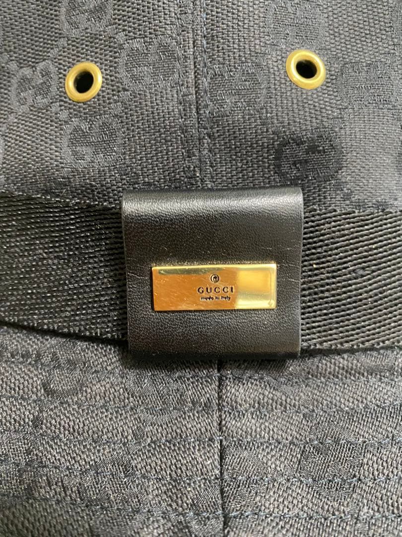 【最終値下げ！】【レア！ヴィンテージ】GUCCI ハット モノグラム 黒