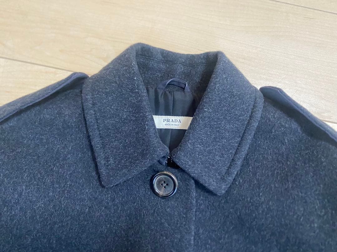 PRADA ダークグレー ロングコート