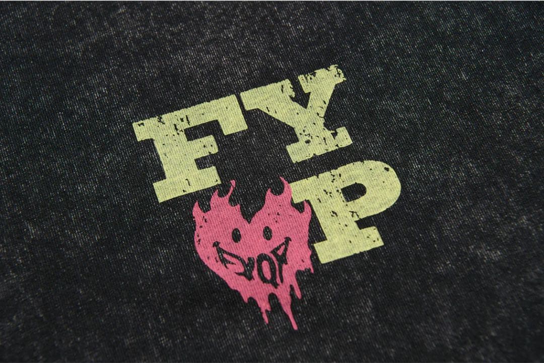 FYOP グラフィックTシャツ ダークグレーFC限定