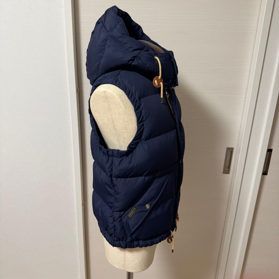【レディース】【美品】サイズL ポロ　ラルフローレン ダウンベスト　ネイビー