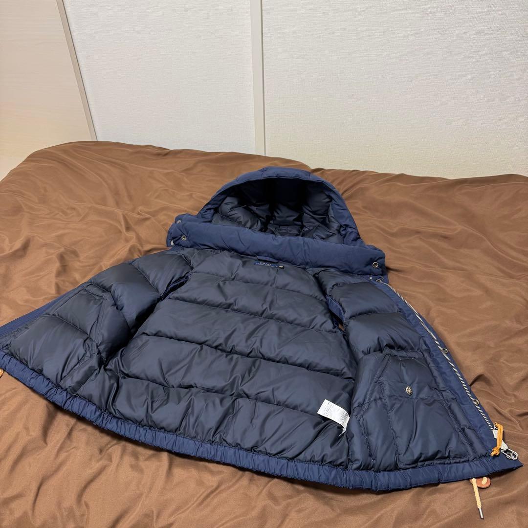 【レディース】【美品】サイズL ポロ　ラルフローレン ダウンベスト　ネイビー