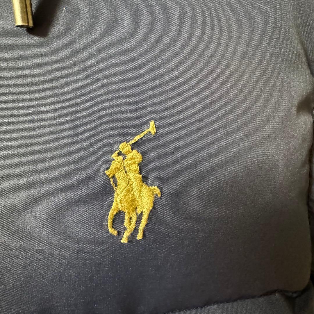 【レディース】【美品】サイズL ポロ　ラルフローレン ダウンベスト　ネイビー