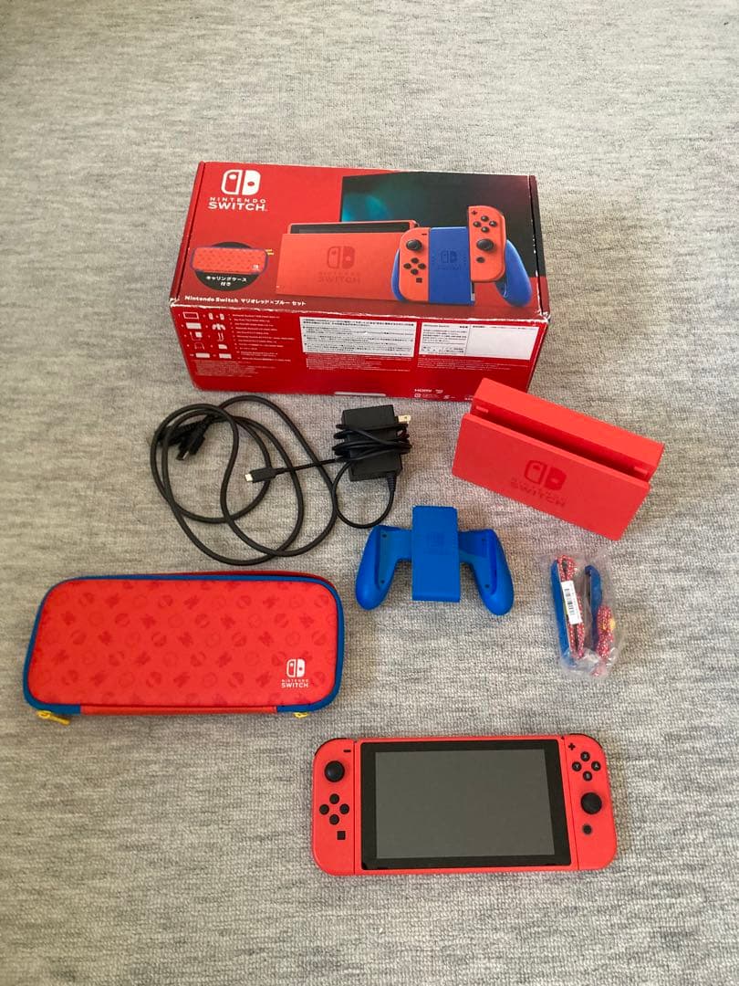NintendoSwitch本体マリオレッド×ブルーセット＋桃鉄＋MicroSD