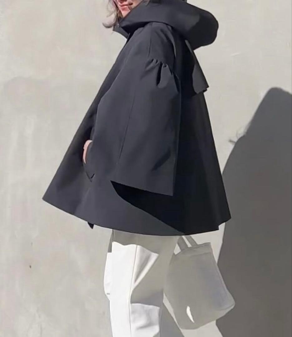 Liten キュービックトレンチコート　ダークネイビー