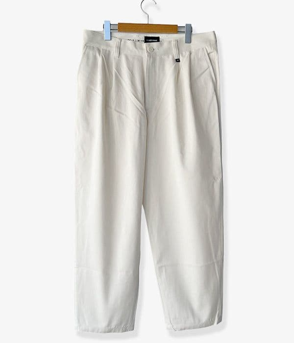 パンツ DESCENDANT DC-3 TWILL TROUSERS White