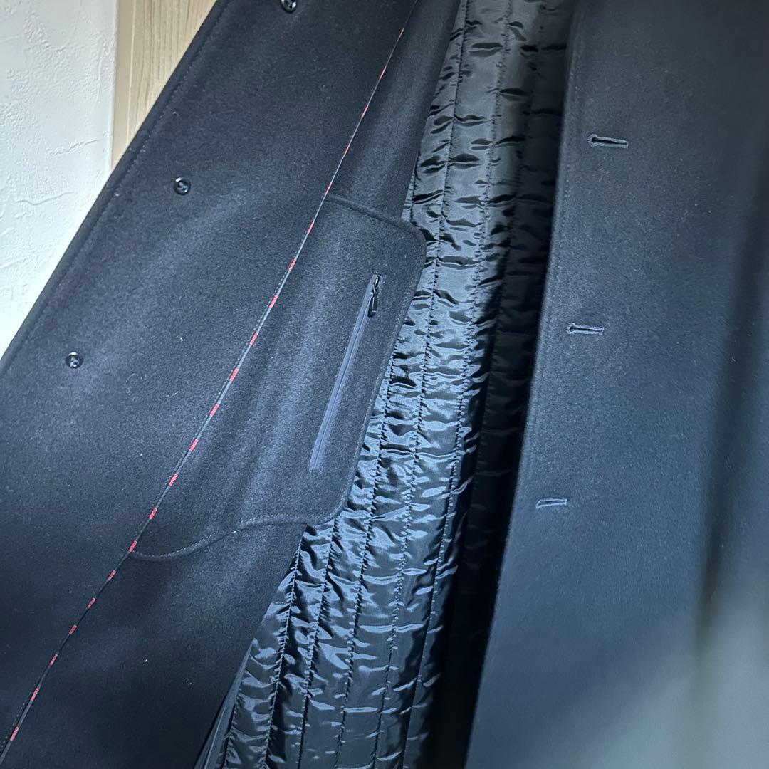 希少✨HUGO BOSS ヒューゴボス チェスターコート ブラック 48 XL