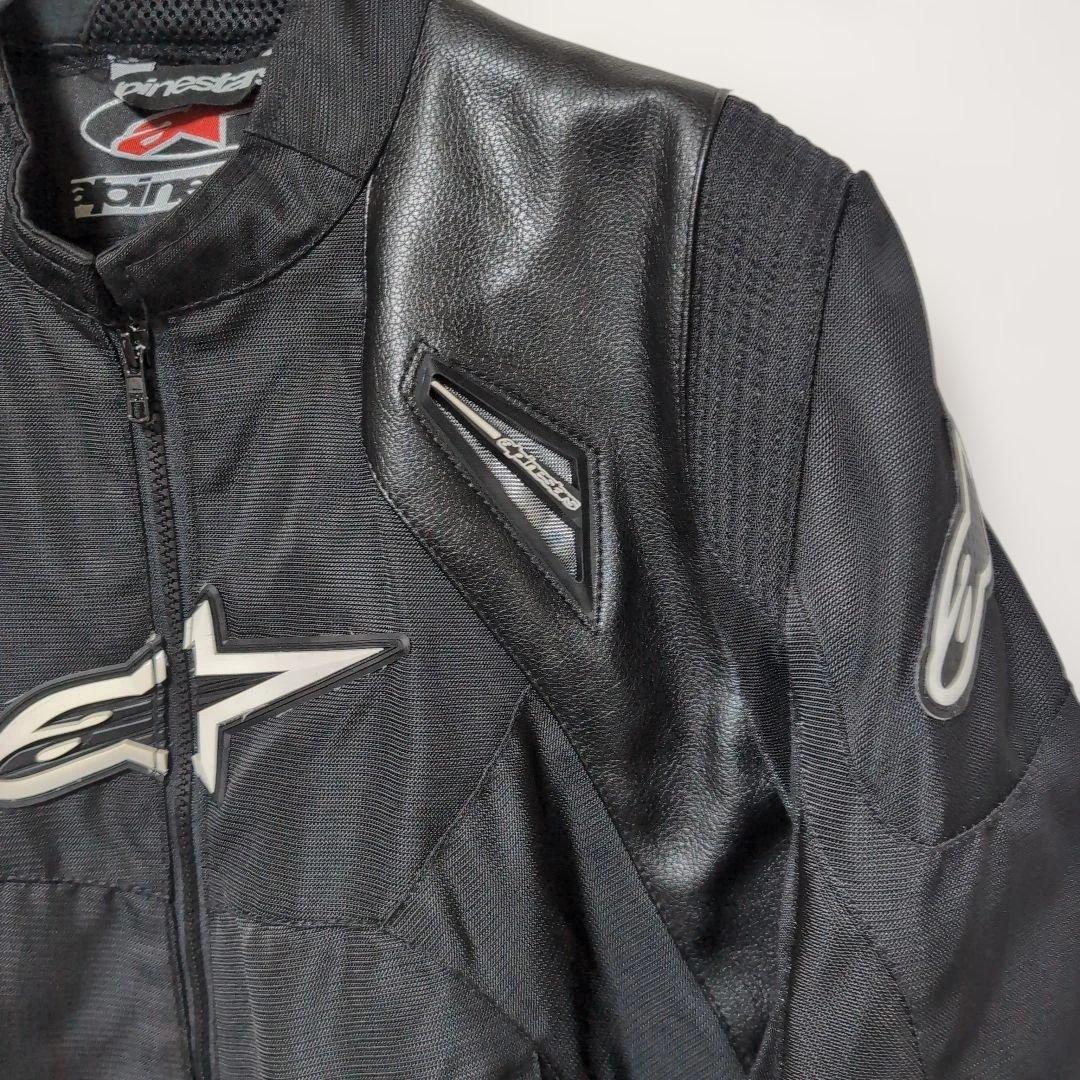 Alpinestars バイクジャケット S プロテクター メッシュ 黒 春夏用