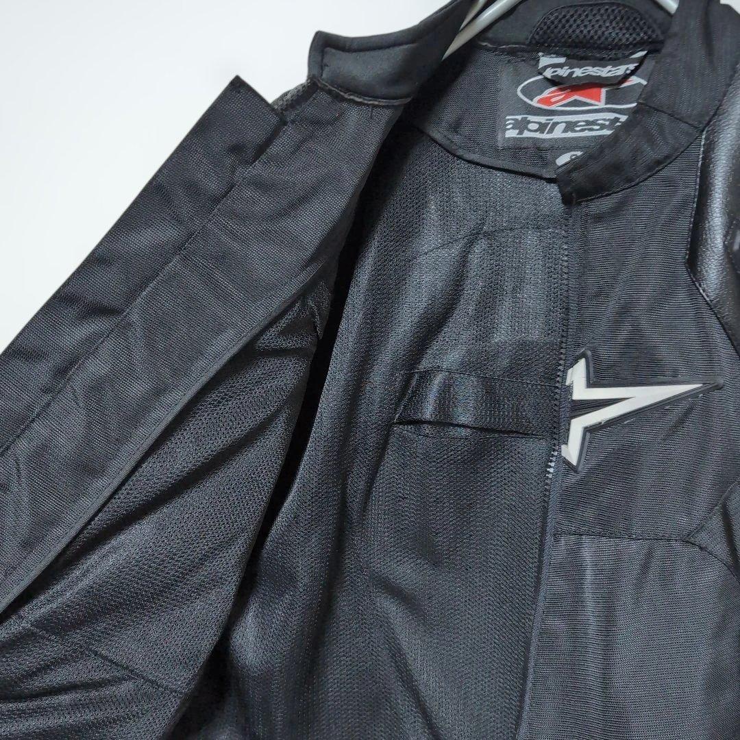 Alpinestars バイクジャケット S プロテクター メッシュ 黒 春夏用