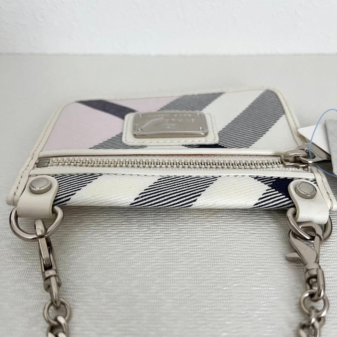 新品✨ バーバリーブルーレーベル チェーンウォレット チェック ホースロゴ