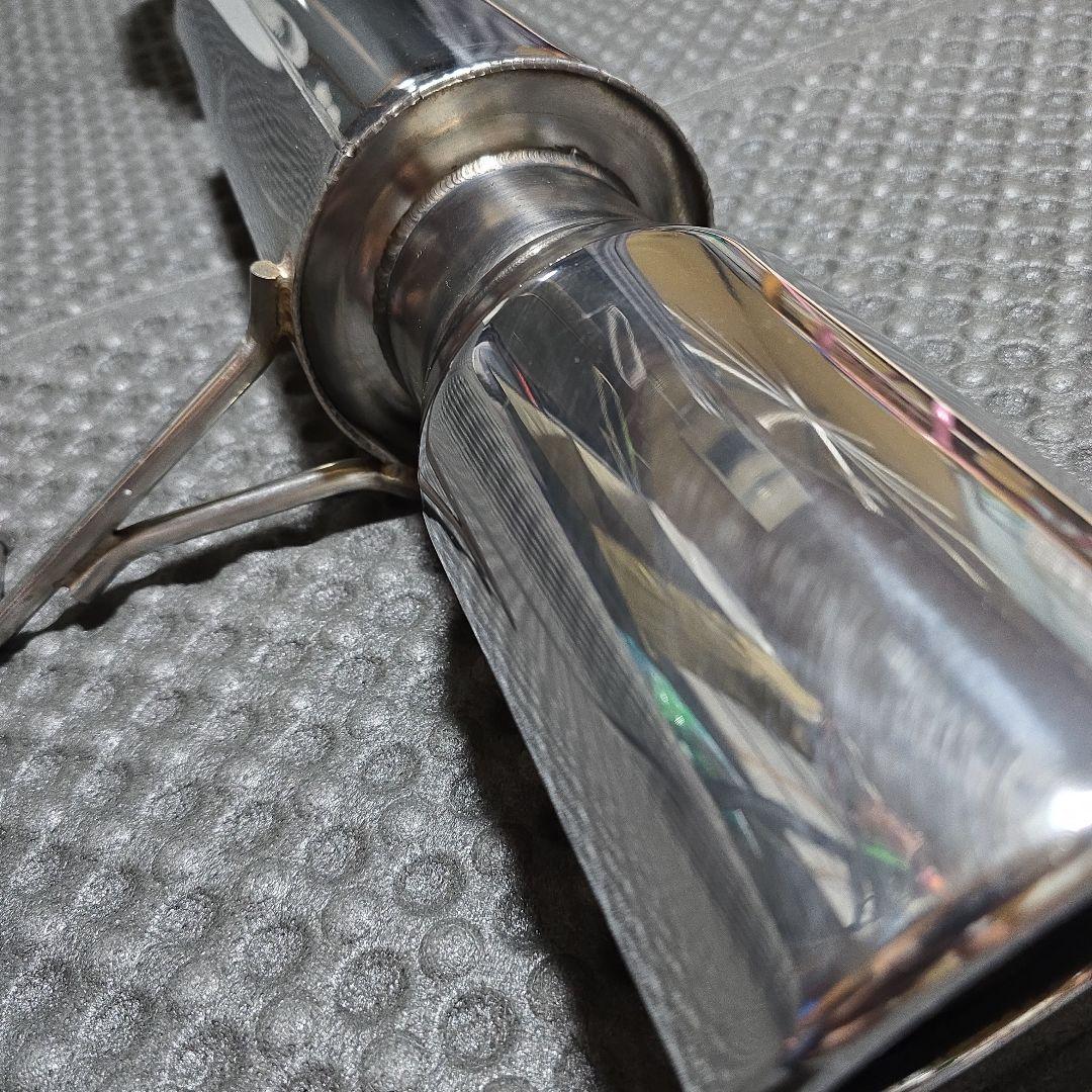 日産K12マーチステンレス製 シングルエキゾーストマフラー絶版(マルホランド)