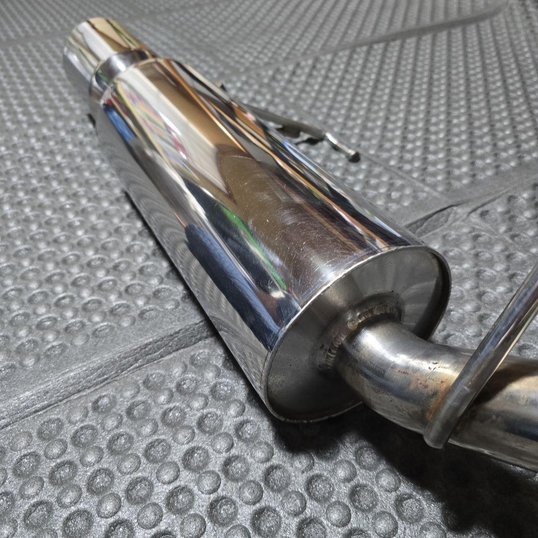 日産K12マーチステンレス製 シングルエキゾーストマフラー絶版(マルホランド)