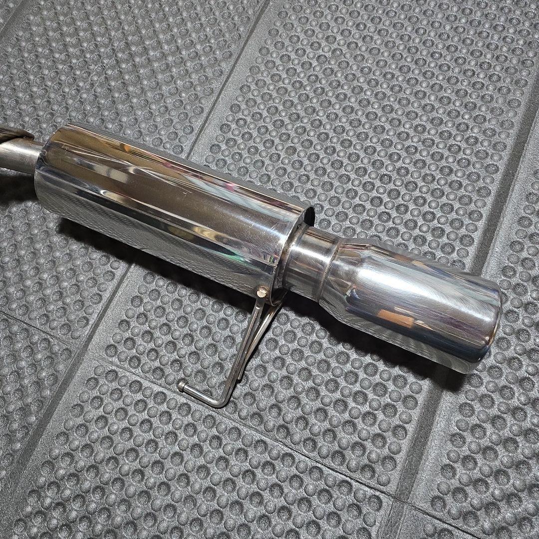 日産K12マーチステンレス製 シングルエキゾーストマフラー絶版(マルホランド)