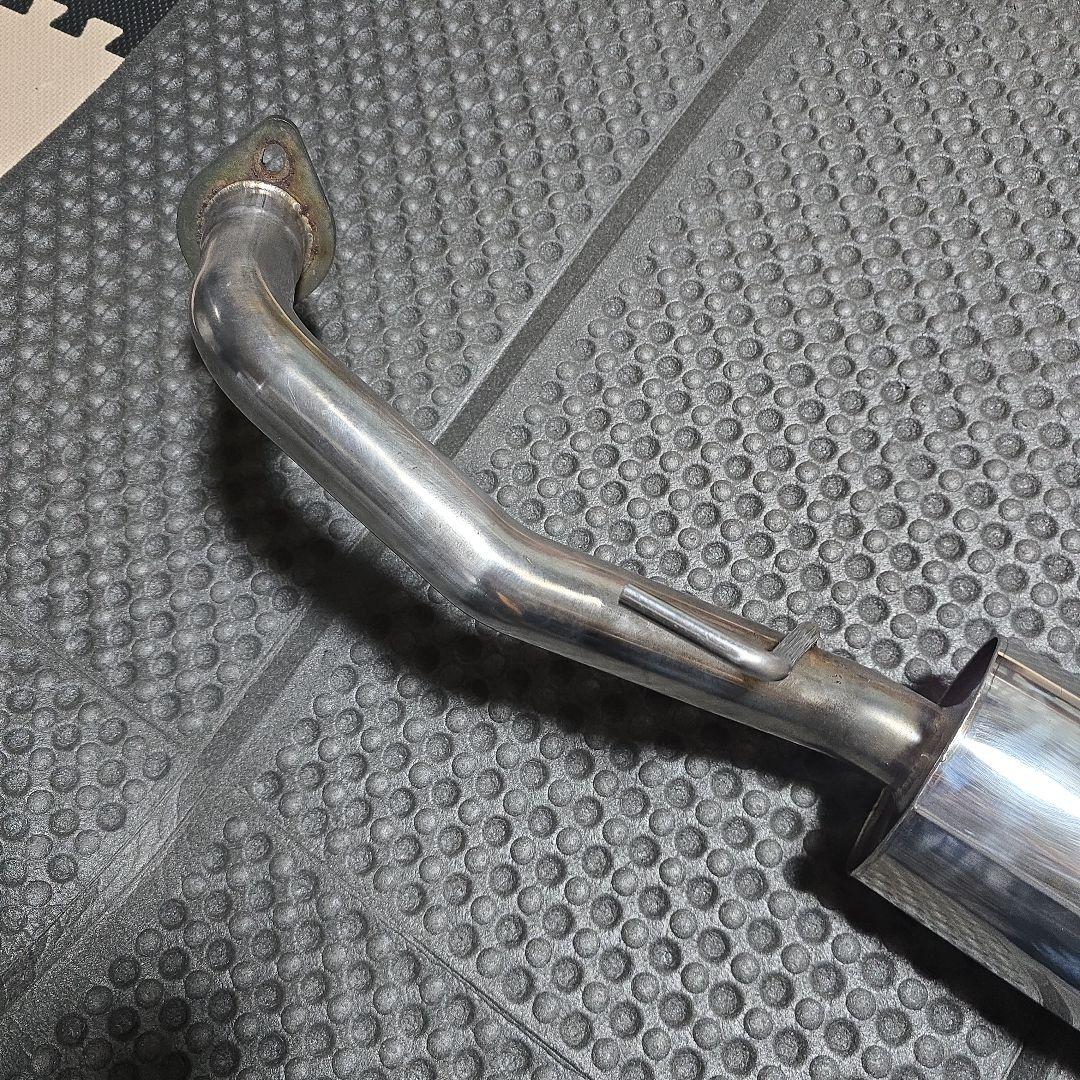 日産K12マーチステンレス製 シングルエキゾーストマフラー絶版(マルホランド)