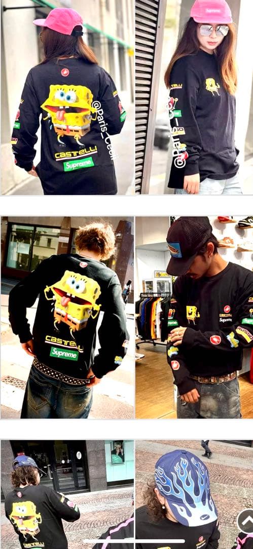 トップス supreme sponge bob S.P./Castelli Racing
