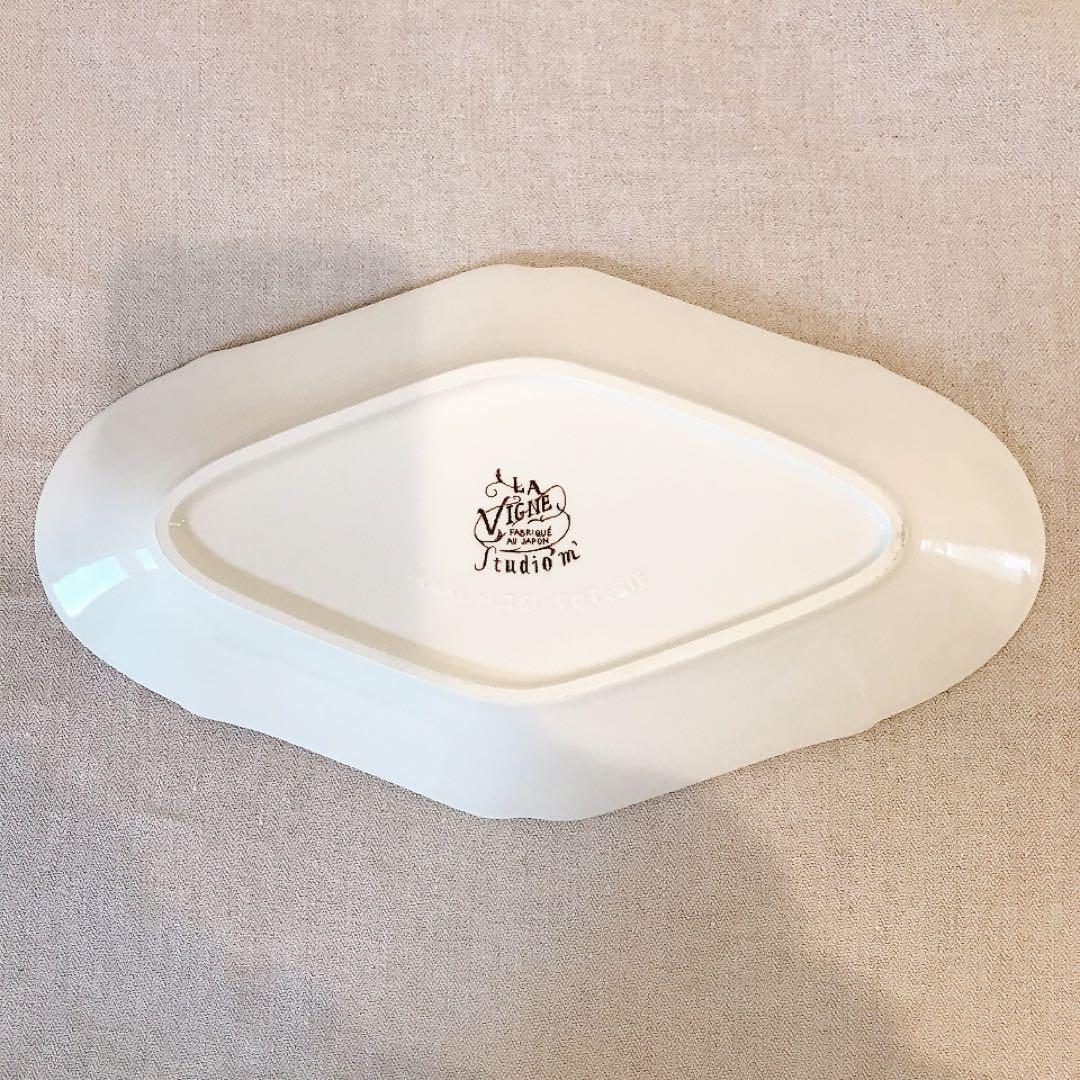 studio m’ スタジオエム　ヴィーニュ　オーバルプレート　美品