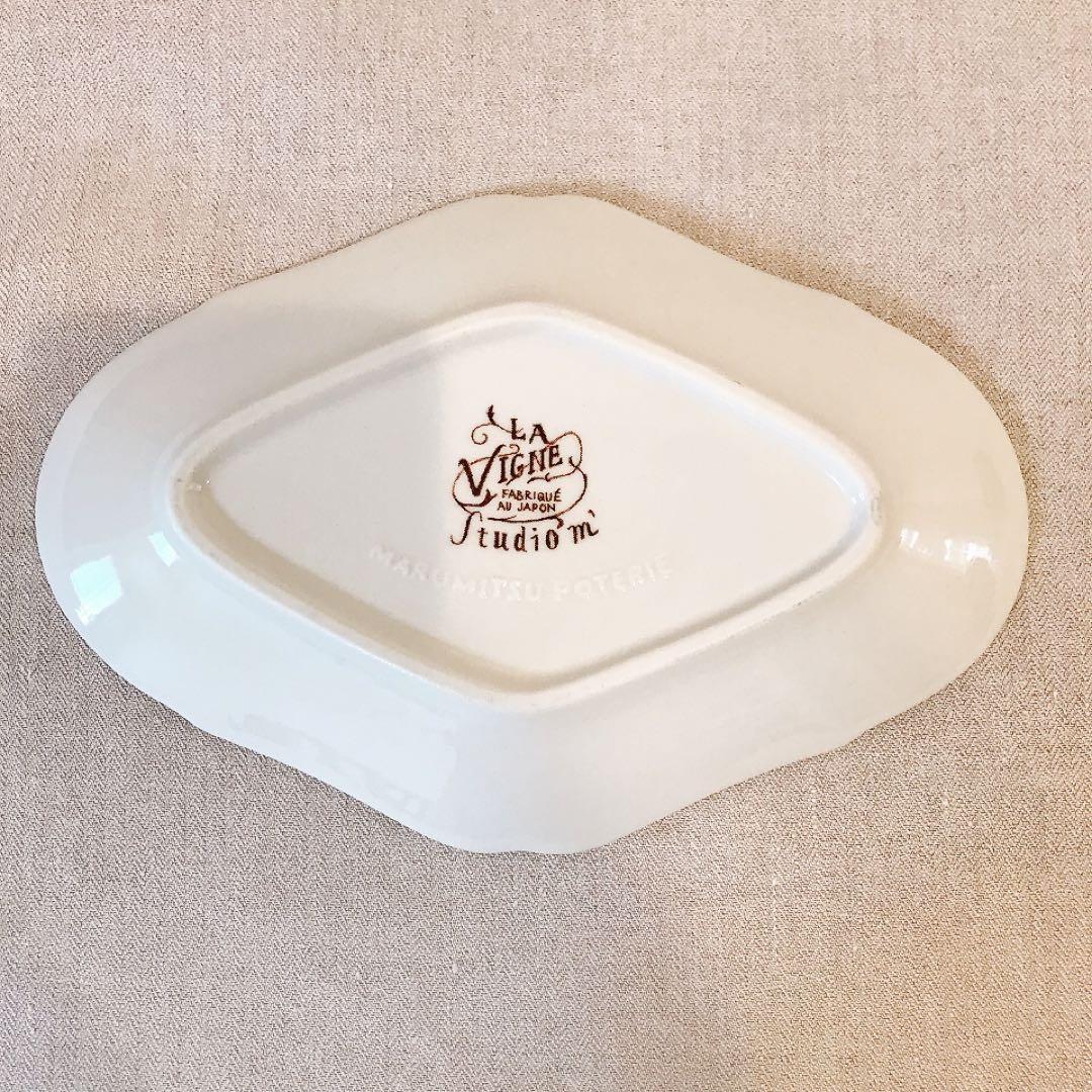 studio m’ スタジオエム　ヴィーニュ　オーバルプレート　美品