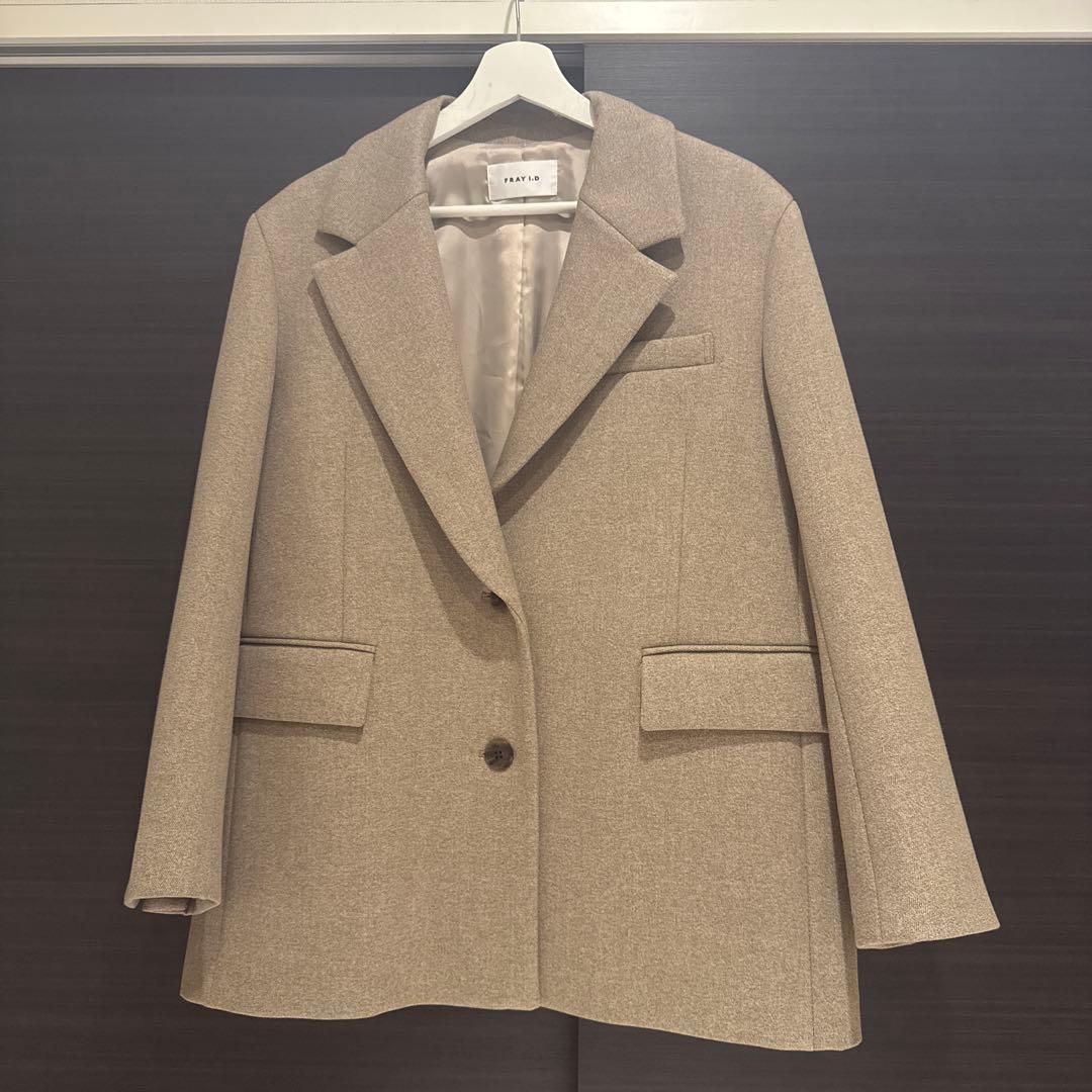 フレイアイディー　FRAY I.D ボンディングBIGジャケット ベージュ