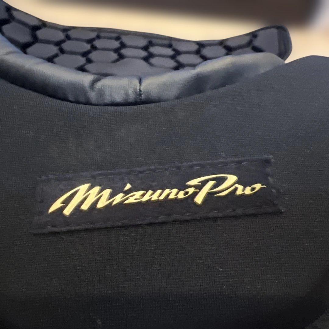 MizunoPro キャッチャー用 硬式 プロテクター ブラック