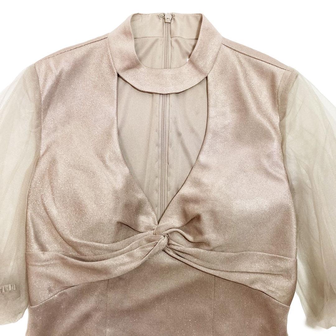 Veautt ヴュート チョーカーデザイン バストカット ミディアムドレス