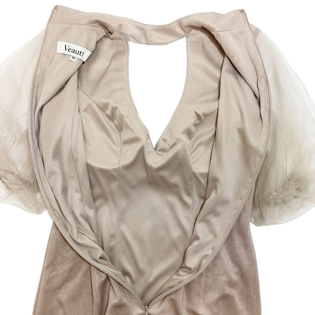 Veautt ヴュート チョーカーデザイン バストカット ミディアムドレス