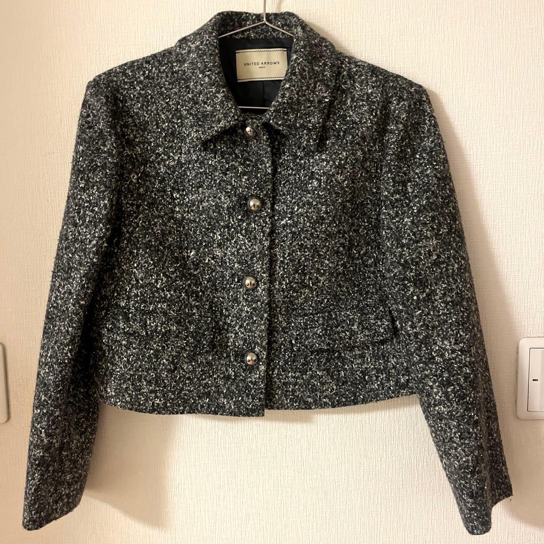 ユナイテッドアローズ シルクネップ ツイードライク ジャケット