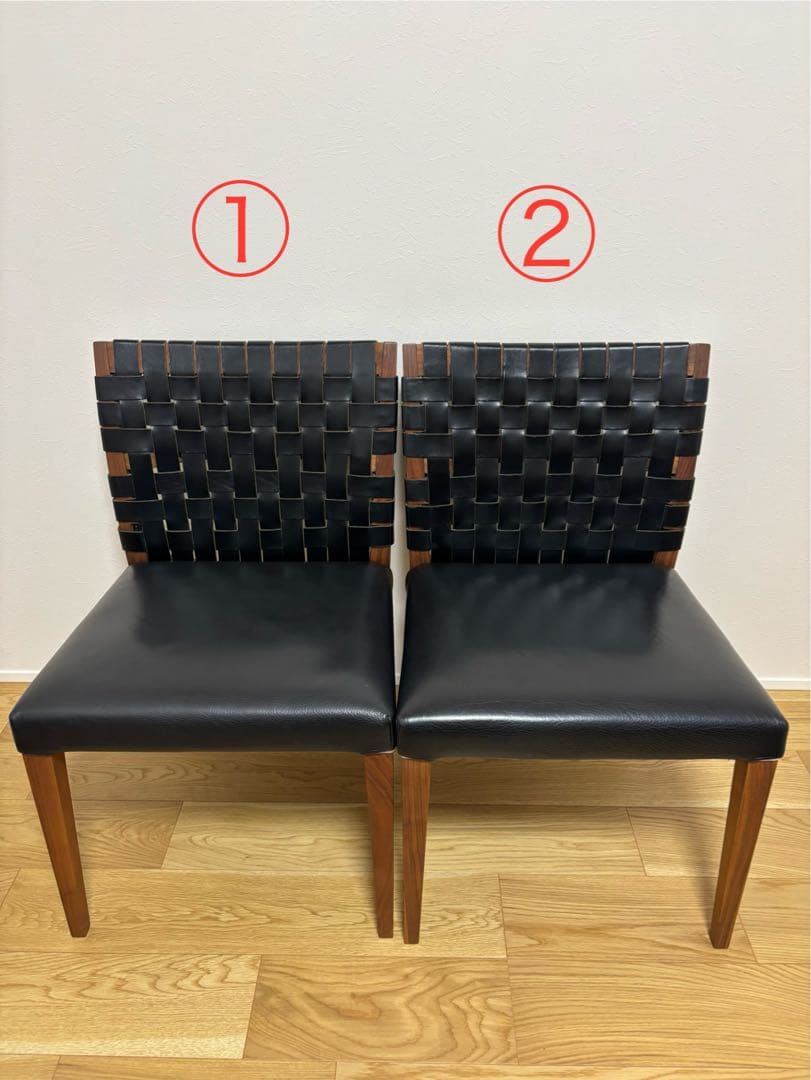 【YOU】Ritzwell KLINTクリント　ダイニングチェア　黒本革②