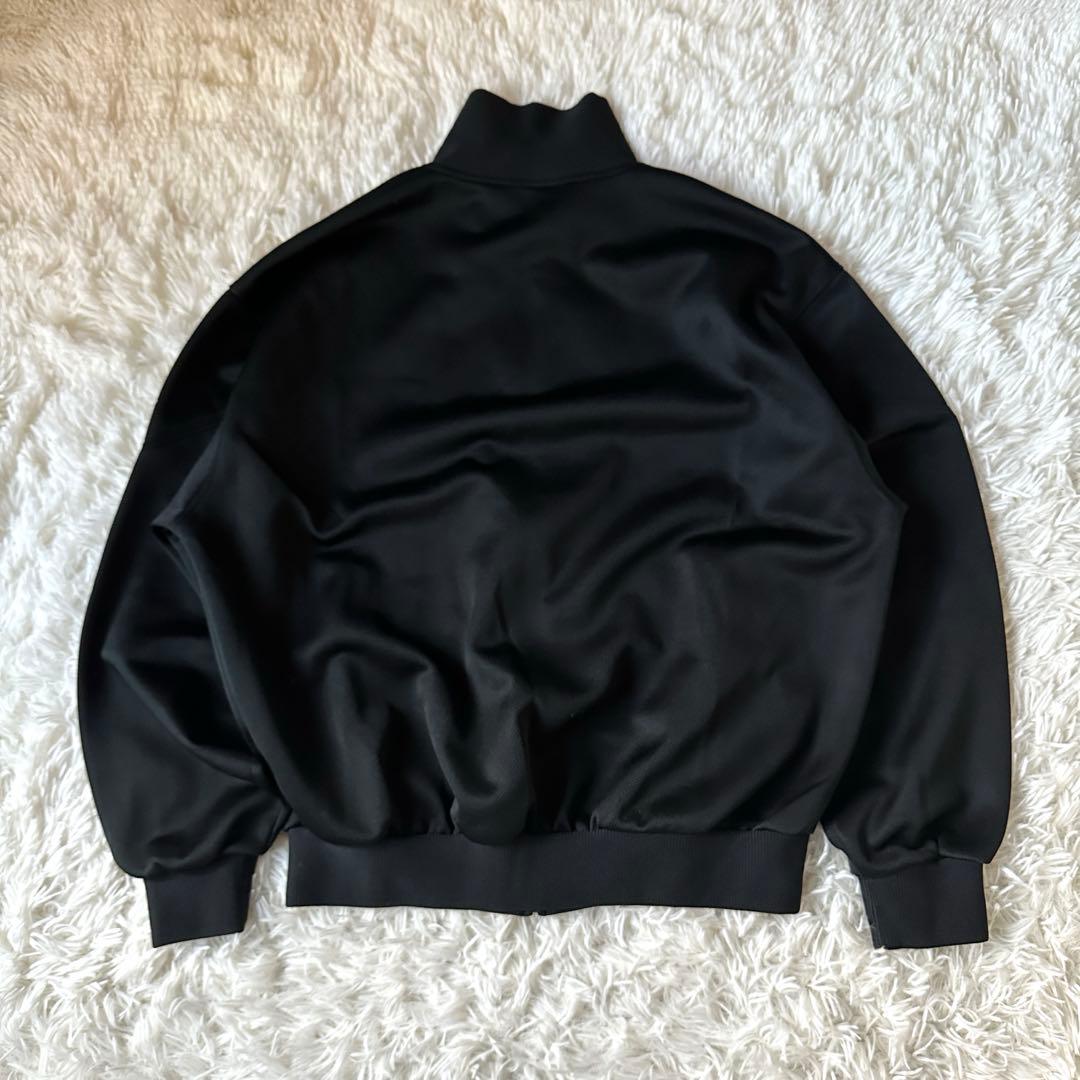 希少 NIKE トラックジャケット 銀タグ 刺繍ロゴ 90s ブラック XL