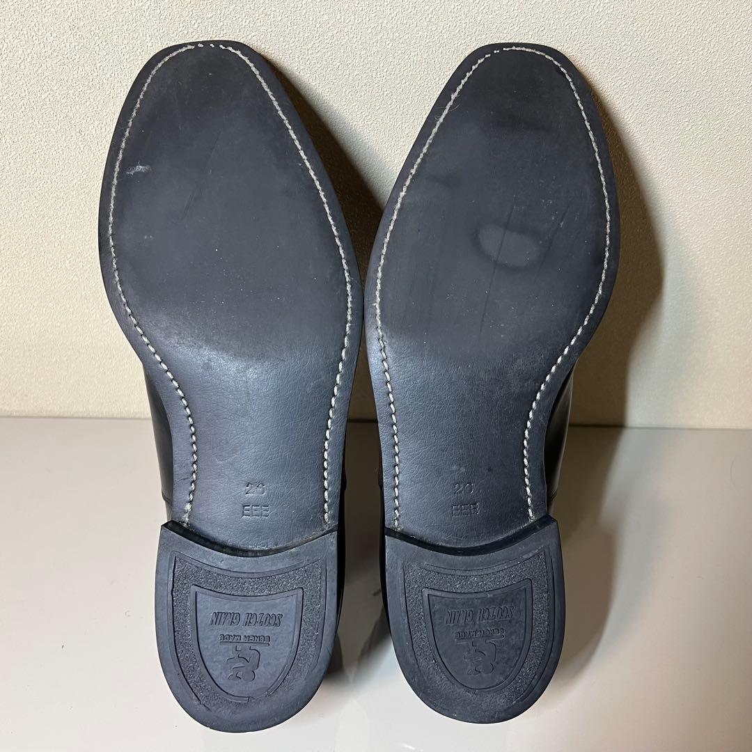 【美品】スコッチグレイン ストレートチップ F-0352 ブラック 26cm