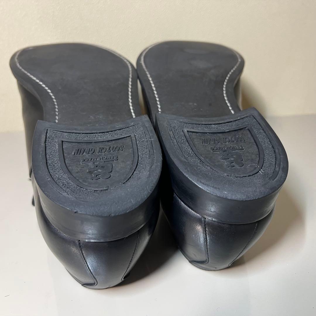 【美品】スコッチグレイン ストレートチップ F-0352 ブラック 26cm