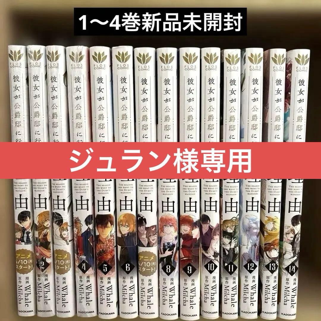 【特典2枚付き】　彼女が公爵邸に行った理由　全巻セット