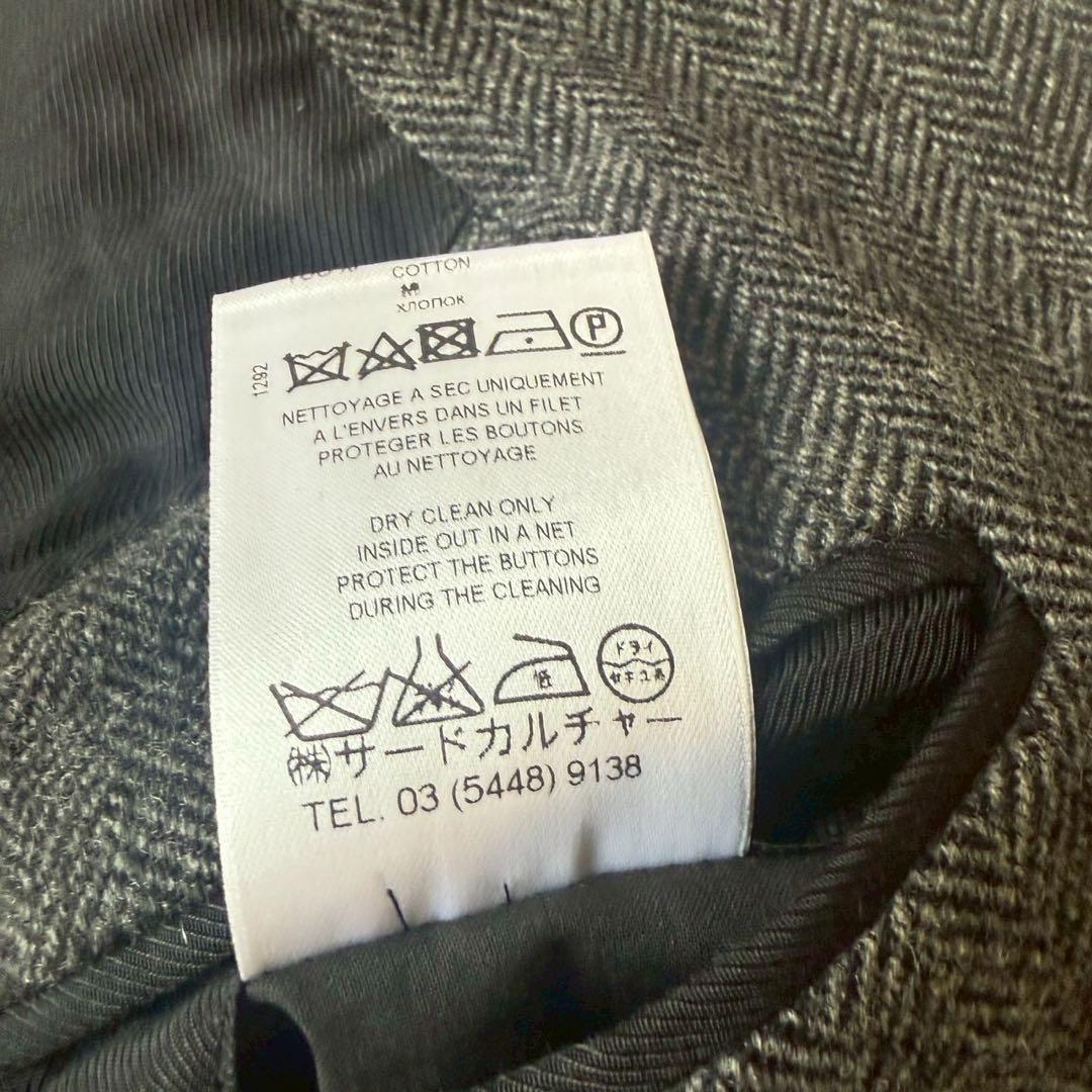 【高年式美品】ジバンシー　ノーカラーコート ヘリンボーン 13aw リカルド期